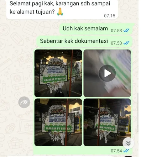 Pengiriman Papan Bunga Selamat Krasak Pecangaan